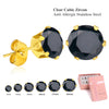 6Pair/Box Stud Earrings Cubic Zirconia 316L Stainless Steel Women Wedding Party Jewelry Accessories 3-8mm - Image 7