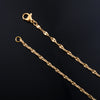Lip Embossed Chain 2.5mm Thin Stainless Steel Necklace Handmade Link Jewelry Accessories - Image 8