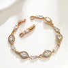 XP Jewelry (20 cm x 10 mm) Zircon Double Heart Knot Bracelet For Women Jewelry Gold Plated Eco Friendly - Image 3