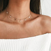 Star Pendants Women's Necklaces Blue Acrylic Beads Tassel Choker Necklace Hollow Leaf Punk Neck Jewelry - Image 2