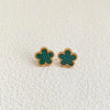 Gold Plated Stainless Steel Necklace Woman Five Leaf Petals Double Sided Necklaces for Women Pendant Flower Clover Jewelry - Image 32