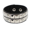Punk Rock Studded Bracelet Set Spiked Leather Cuff Bracelet for Men Women 80s Wristband Emo Bracelet Adjustable - Image 5
