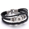 18mm Snap Button Jewelry Bracelets Braided Black Leather Snap Bracelet Fit Snaps Jewelry Magnet Buckle Tan Leather Bracelets - Image 10