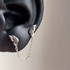 1pcs Quality Shiny Cross Zircon 316L Stainless Steel Ear Bone Nail Y2K Style Silver Color Earring for Women Cochlear Accessories - Image 8