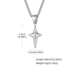 Men's Geometric Pendant Necklace with Stainless Steel Chain - Image 7