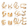 Korean Design Stainless Steel Clip Earrings No Piercing Gold Color Ear Bone Clips Simple Shiny Ear Cuffs for Women Jewelry - Image 9