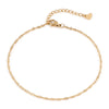 304 Stainless Steel Anklet Gold Color Leg Chain For Women Barefoot Beach Foot Show Simple Anklet 22.5cm(8 7/8") long, 1 Piece - Image 12