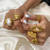 Sculptural Adjustable Ring in Multiple Gold-Tone Designs - Image 18