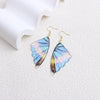 Fantasy Multicolor Rainbow Gradient Painting Resin Butterfly Wings Simulated Pearl Long Drop Earrings for Women Jewelry - Image 13