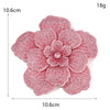 Rhinestone Camellia Brooches for Women Fabrics Flower Corsage Jewelry Wedding Party Badge Lapel Pins Accessories - Image 2