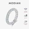 Dazzling Eternity Band Rings Silver Stackable Ring For Women Jewelry - Image 1