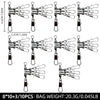 ShareShark 10pcs 4/6/8/10 Squid Jig Lure Swivels Fishing Bearing Rolling Swivel Ring Fishing Connector Fishing Accessories - Image 9