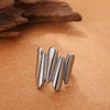 Vintage Stainless Steel Rings for Women Punk Chunky Irregular Smooth Adjustable Open Ring Jewelry Weddings Gifts - Image 42