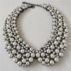 Multilayer Imitation Pearls Large Collar Choker Necklace Earrings Women Jewelry Sets Indian Statement Crystal Necklace - Image 6
