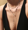 Stainless Steel Chain Necklace with Long Tassel Details - Image 48
