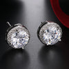 Cubic Zirconia Christmas Snowflake Stud Earrings for Women Shiny Crystal Flowers Earring Christmas Year Gifts - Image 9
