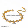 Gold Plated Stainless Steel Bracelet with Delicate Cubic Zirconia Party Jewelry Gift - Image 6