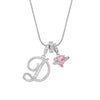 Letter Necklace for Women Pink Zircon Heart-shaped Pendant Suitable for Girls to Wear Personalized Gold-plated Jewelry - Image 17
