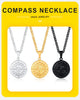 Layered Necklaces for Men, Sailing Travel Compass Pendant, Stainless Steel Cuban Figaro Wheat Chain, Casual Retro Collar - Image 15