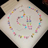 Colorful Zircon Square Chain Necklace Bracelet For Women Crystal Bead Clavicle Chain Wedding Party Jewelry Gift - Image 6