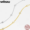 Mossanite Station Wedding Chain Necklace For Women, Silver Gold Diamond Cut Bty Layering Choker Necklaces - Image 3