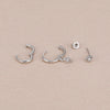 Three-Pair Square Cubic Zirconia Huggie Earring Set - Image 6