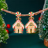 Creative Christmas Colorful Enamel Candy House Shaped Drop Earrings Crutch Dangle Earring For Women Men Holiday Jewelry - Image 4