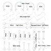 2pcs Clear Surgery Bioflex Nose Rings Belly Rings Septum Eyebrow Lip Cartilage Earring Industrial Plastic Piercing Jewelry - Image 2