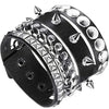 PU Leather Goth Bracelets For Women Punk Boho Emo Spike Rivets Charm Bracelet Cuff Bangles Festival Jewelry Party Gifts - Image 1
