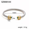 12 Month Birthstones Crystal Stainless Steel Gold Plated Jewelry Bracelets Bangles For Friend - Image 11