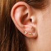 Three-Piece Stainless Steel Butterfly Chain Earring Set with Crystal Accents in Gold-Tone or Silver-Tone - Image 10