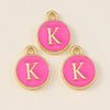 10pcs Rose Red Color Cute Double Sided Mini Alphabet 26 Letters Charm Pendants for Name Jewelry Necklace Bracelet Earring - Image 21