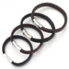 Braided Leather Alloy Magnetic Buckle Bracelet Men Jewelry Charms Design Simple Leather Bracelet For Women Men Jewelry Gift - Image 6