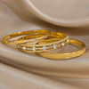 Inlaid Zircon Cuff Bracelet Bangle Gold Plated Women's Men Geometric Stackable Charms Jewelry Gifts - Image 3