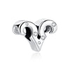 Silver Charms Beads 12 Zodiac A-Z Letters Virgo Aries Fit Bracelets Necklaces Jewelry For Women - Image 16