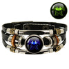 12 Constellation Zodiac Sign Charm Luminous Bracelets Men Women Vintage Multilayer Wrap Leather Bracelet Bangle Birthday Gift - Image 8
