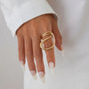 Exaggerated Irregular Alloy Open Cuff Bracelet Bangles For Women Chunky Big Bracelets Gold Silver Color Manchette Grunge Jewelry - Image 9