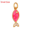 Marine Organism Sea Horse Turtle Fish Conch Shell Starfish Charm Pendant, 8K Gold Plated Zircon Jewelry Finding Supplies - Image 13