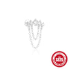 1PC Silver Crown Chain Tassel Zircon Drop Earrings For Women Gold Minimalism Earrings Jewelry Gift - Image 29