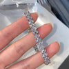 Roman Rhinestone Bracelet for Women Crystal Zircon Chain Bracelets Bangle Bridal Jewelry Accessories - Image 4