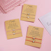 2 Pcs Card Sets of Minimalist Casual Style Copper Heart Adjustable Rope Chain Couple Bracelet Jewelry Valentine's Day Gift - Image 4