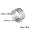 Rings For Men Stainless Steel Double Layer Hollow Open Ring Simple Round Cut Adjustable Jewelry Anniversary Gift - Image 6