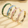 Ftcy Flower Pattern Enamel Cloisonne Bracelet For Women Retro Gold Color Plated Bangles for Girls Women Jewelry Gifts - Image 1