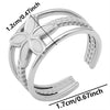 1/2pcs Mix Silver/Gold Color Oval Flower Sun Ring Stainless Steel Rings For Women Men Accessories Round Blank Cobochons Settings - Image 12