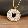 Round Cross Pendant Necklace For Women Men Christian Bible Runes Copper Jewelry Accessories Daily Party Gifts - Image 8