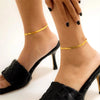 Snake Chain Anklet 3MM Stainless Steel Adjustable Chain Anklet Gifts for Women Beach Jewelry Accessories - Image 4
