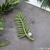 Green Botanical Brooch Pin with Leaf and Flower Designs - Image 53