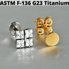 Cz Flower Titanium Cartilage Earrings Stud 16G Internally Threaded Sun Helix Ear Tragus Piercing Jewelry - Image 44