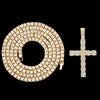 Hip Hop Iced Out Cross Pendant Necklace Strap 4mm Zircon Tennis Chain Men Women Sparkling Necklace Punk Jewelry Gift - Image 8