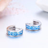 7Colors Cute Silver Square CZ Circles Small Loops Huggie Hoop Earrings For Women Jewelry Girls Aros Artes Orecchini - Image 1
